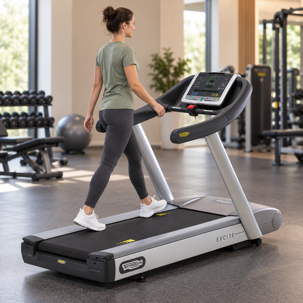 Séta a Technogym futópadon